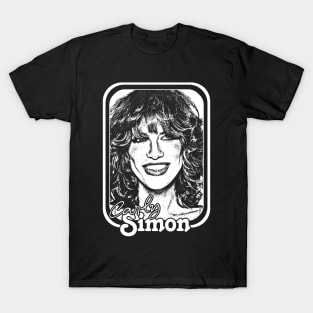 Carly Simon // 1980s Style Fan Art Design T-Shirt